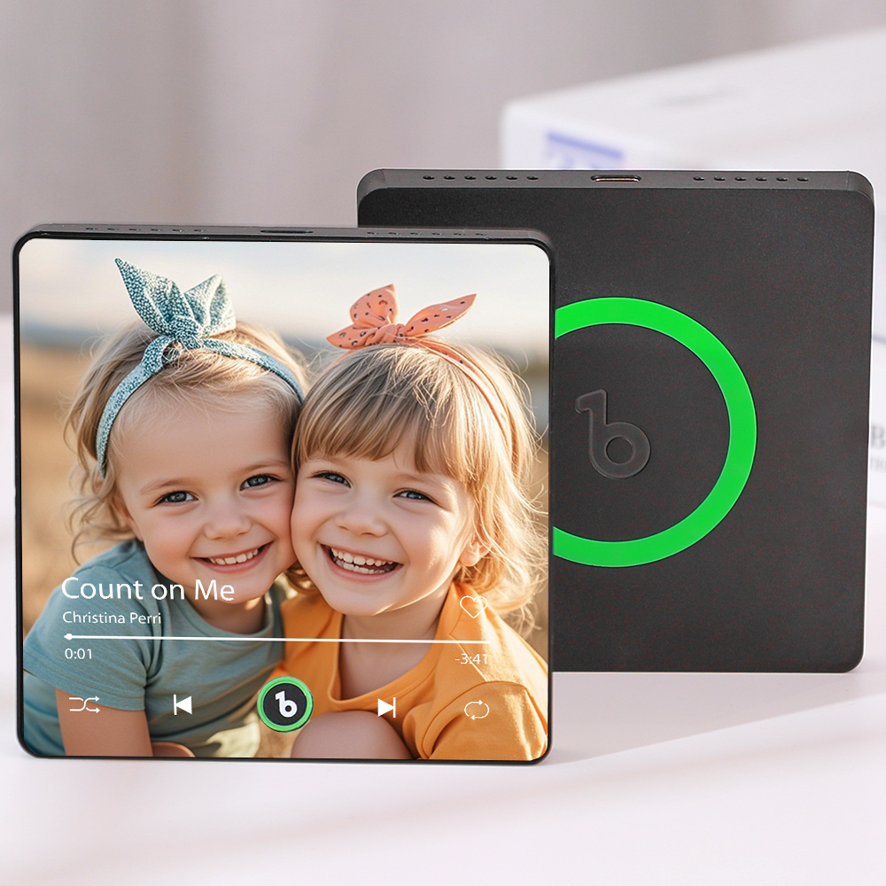 Family Gifts 4.0 Edition Upgrade Custom Photo Music Fridge Magnet Colorful Frame Album Fridge Magnet Can Play Songs