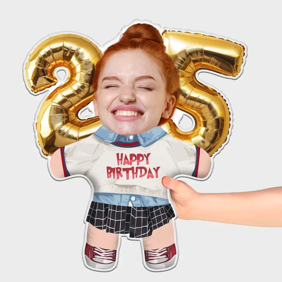 Custom Birthday Mini Me Pillow Personalized Gift with Age Number Countless Combination Options for Her