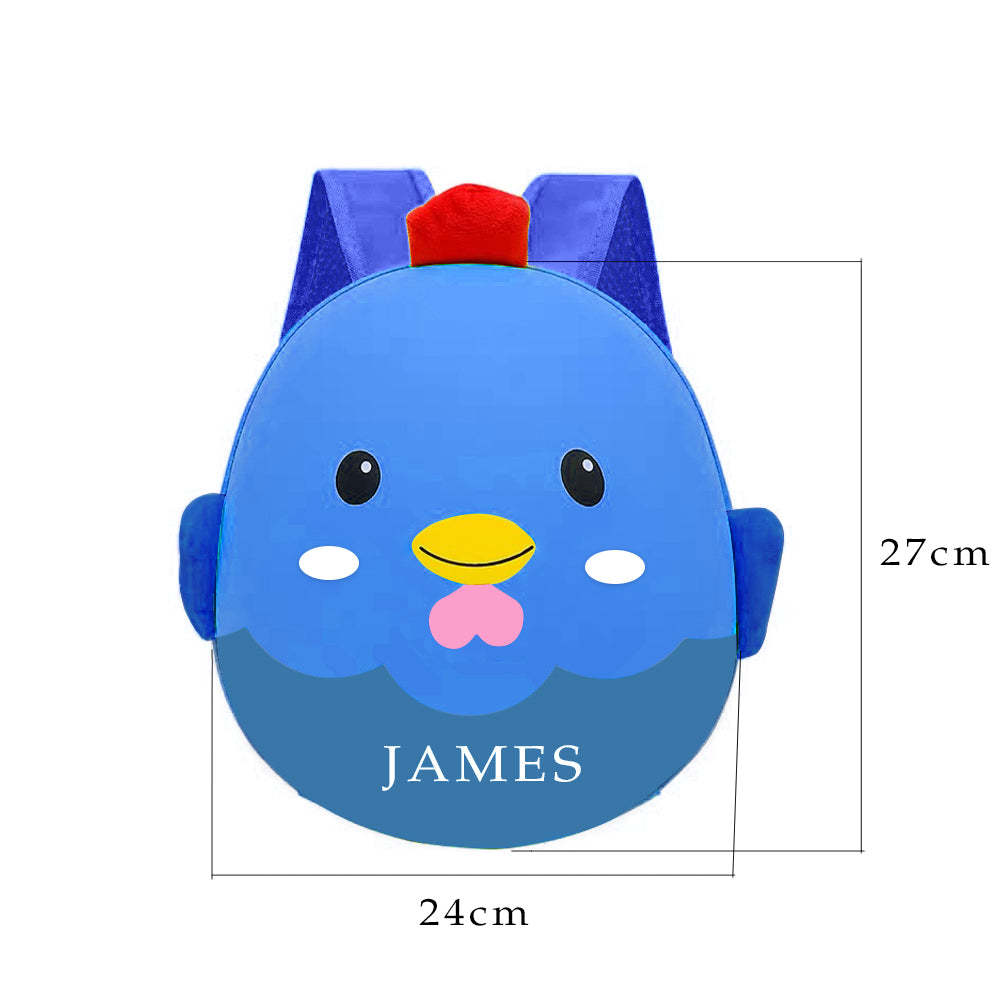 Custom Preschool Nursery Travel Bag Cute Toddler Backpack For 1-6 Years Boys Girls -