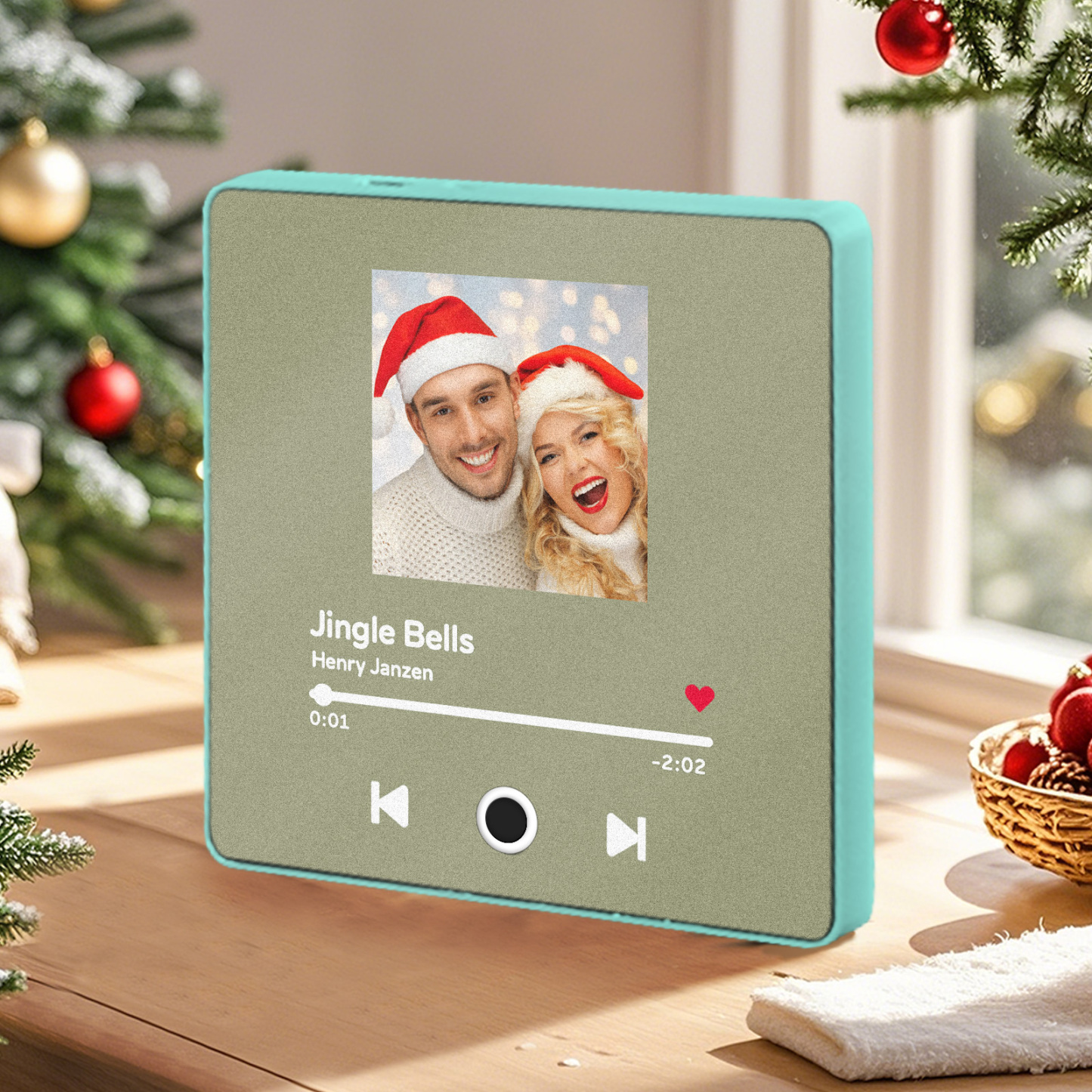 Customized Album Fridge Magnet Personalized Music Fridge Magnet Can Play Songs Christmas Gift - 