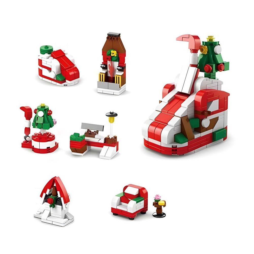 Christmas Brick Figures  Surprise Blind Box  24 Calendar Countdown Gift Box Nutcracker Brick Figures Blind Box - 