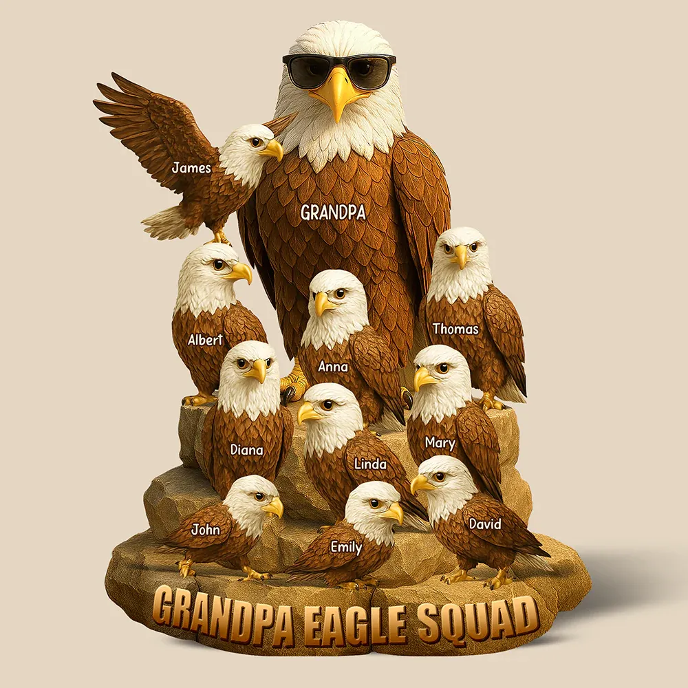Eagle Dad Acrylic Plaque Personalized Gifts For Dad