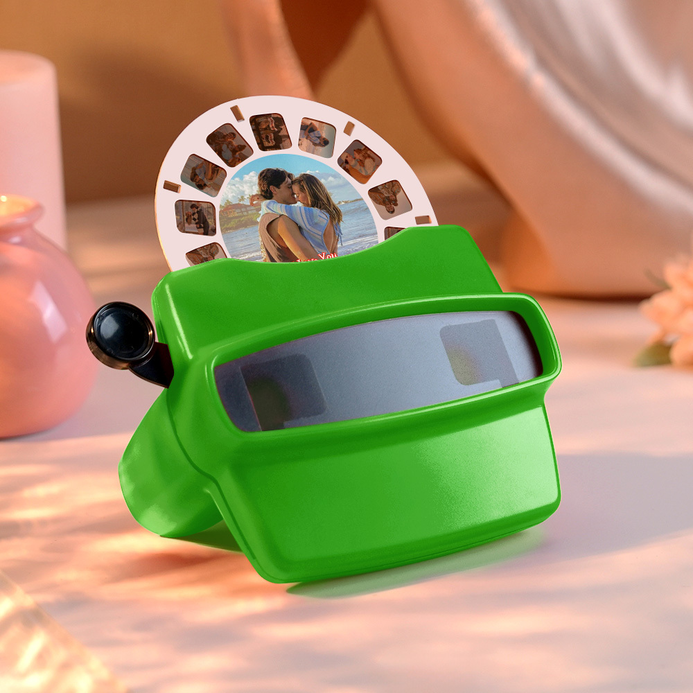 Custom 3D Viewfinder and Reel-Personalized Christmas Gifts Text and Photo Viewer with Your Own Photos