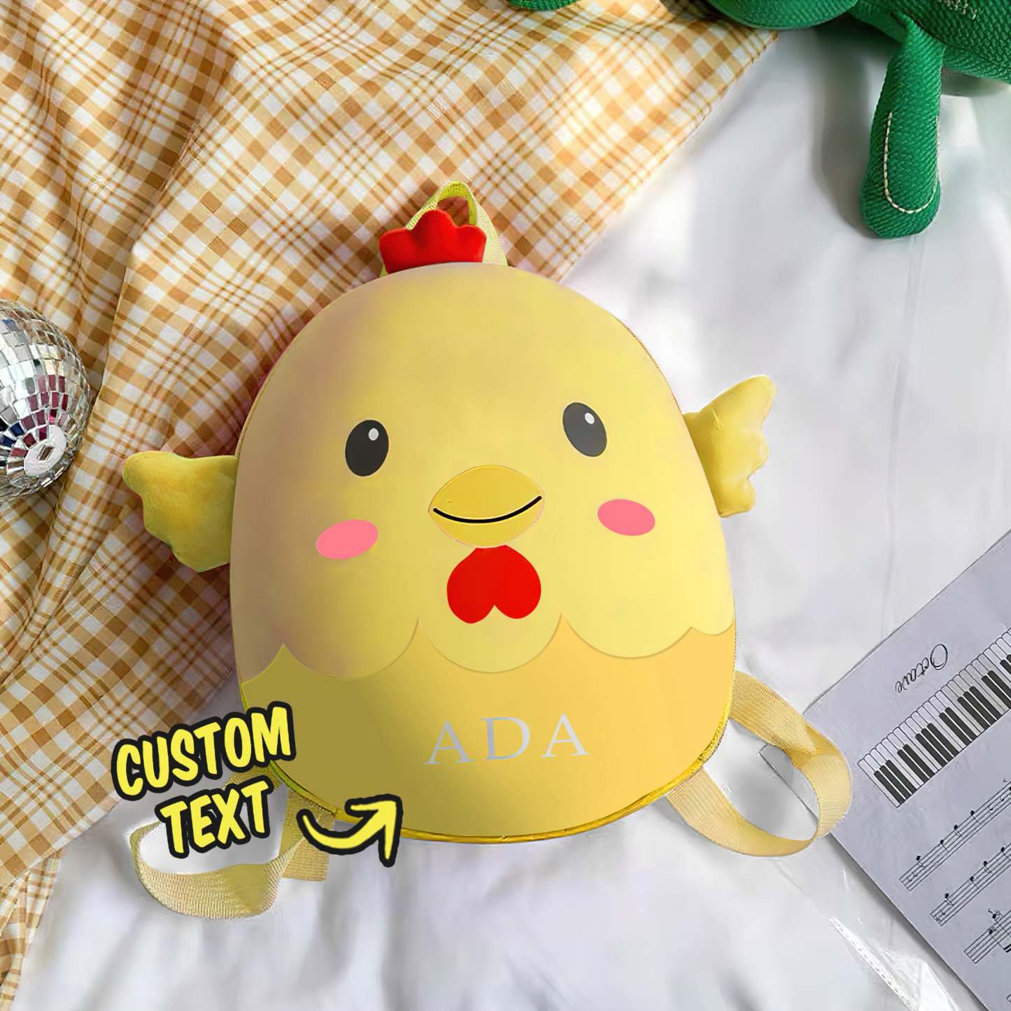 Custom Preschool Nursery Travel Bag Cute Toddler Backpack For 1-6 Years Boys Girls -