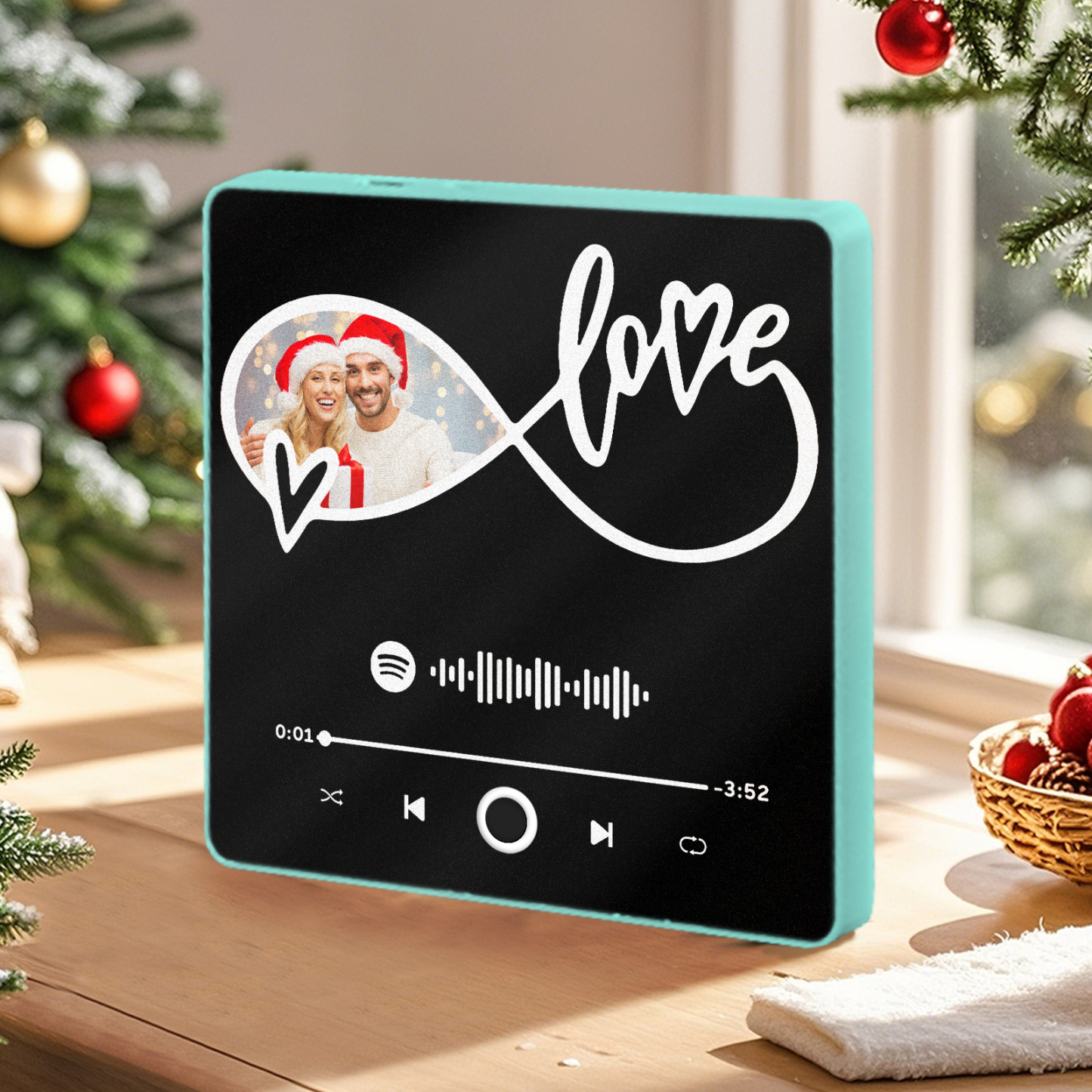 Customized Album Fridge Magnet Personalized Music Fridge Magnet Can Play Songs Christmas Gift - 