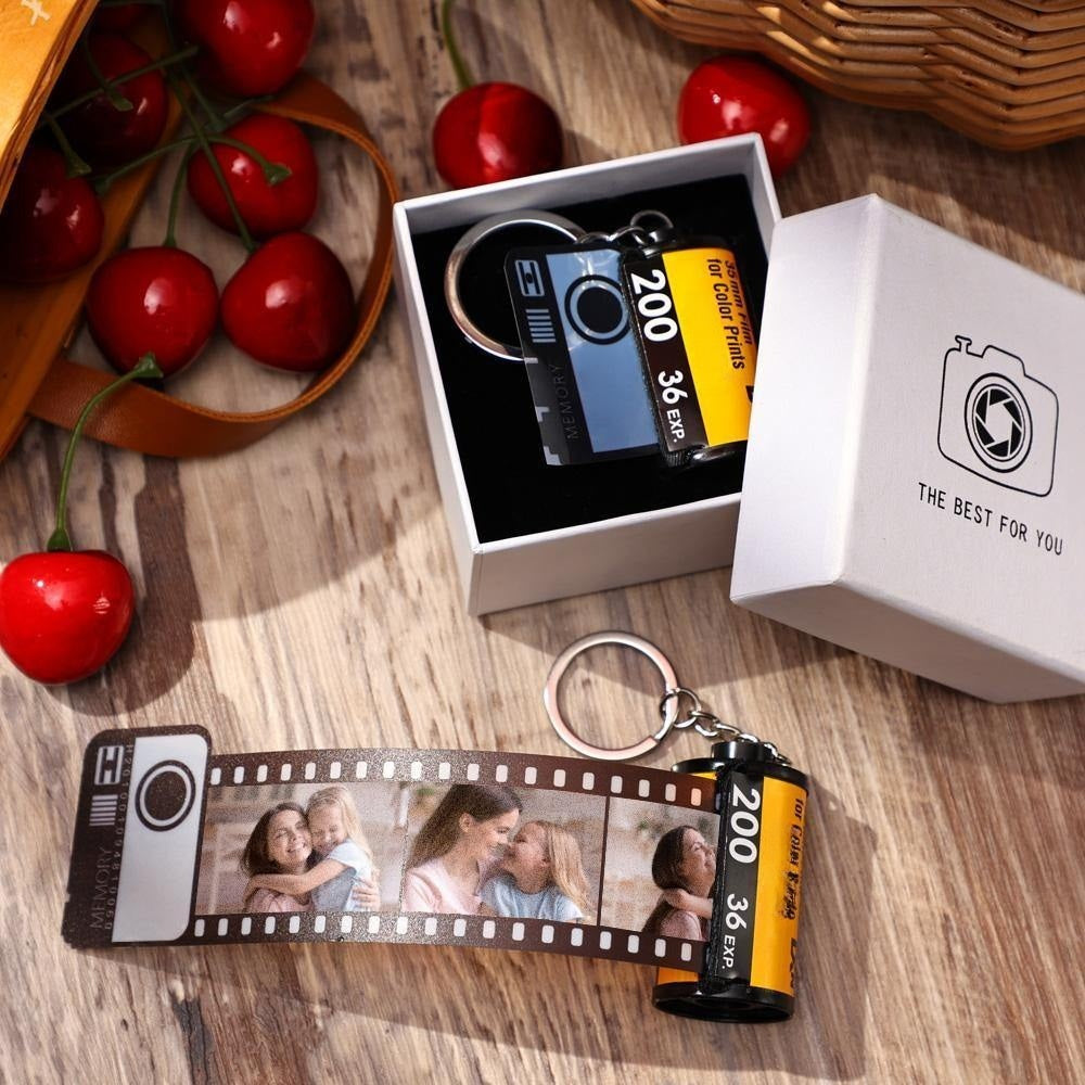 Custom Keyring Colorful Camera Roll Keychain Customized Gifts For Mother