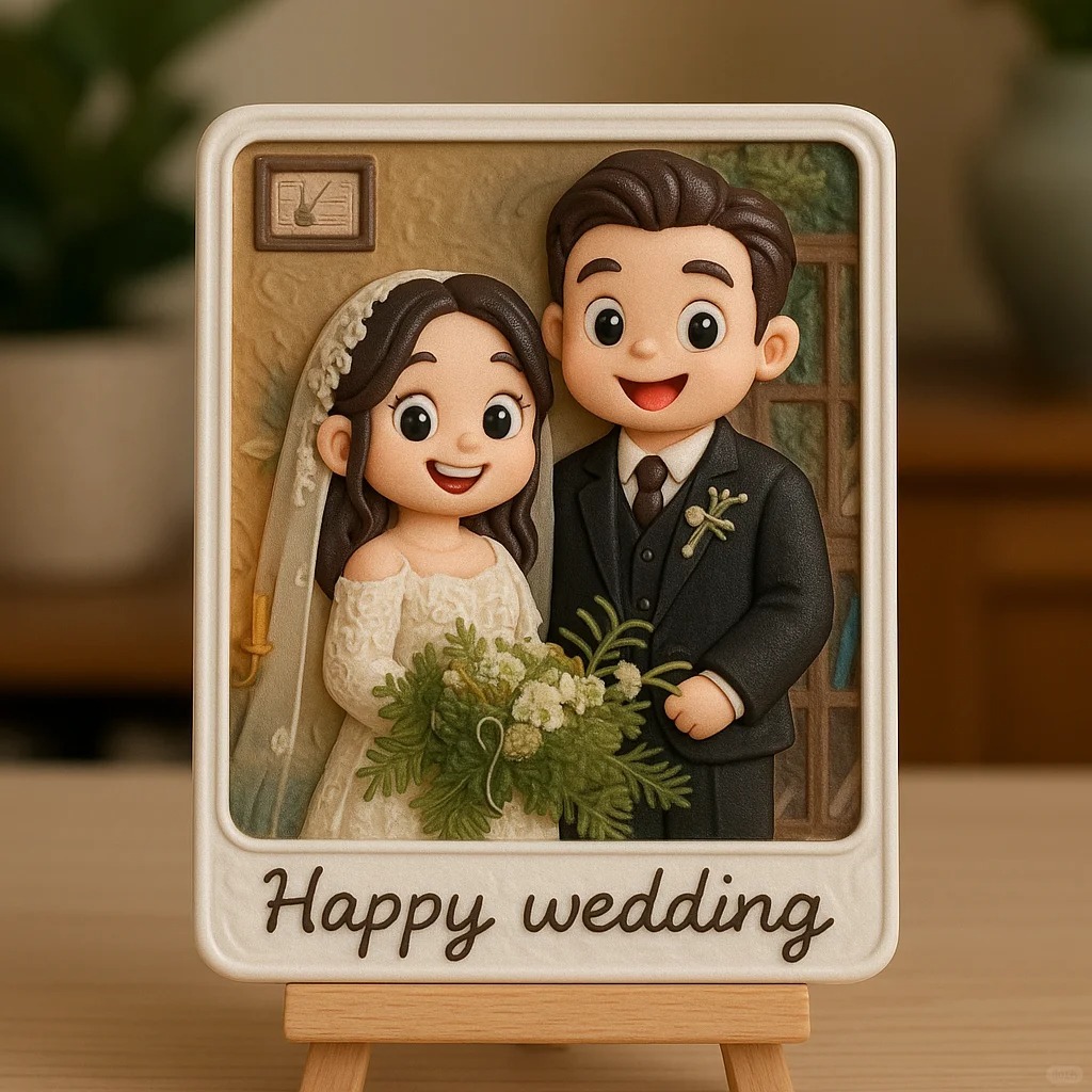 Custom 3D Printed Figurine Personalized Miniature Sculpture from Photo Unique Gift Idea - 
