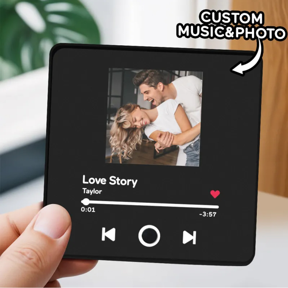 Customized Multiple Photo Music Fridge Magnet Can Play Songs Personalised Photo Fridge Magnet - 