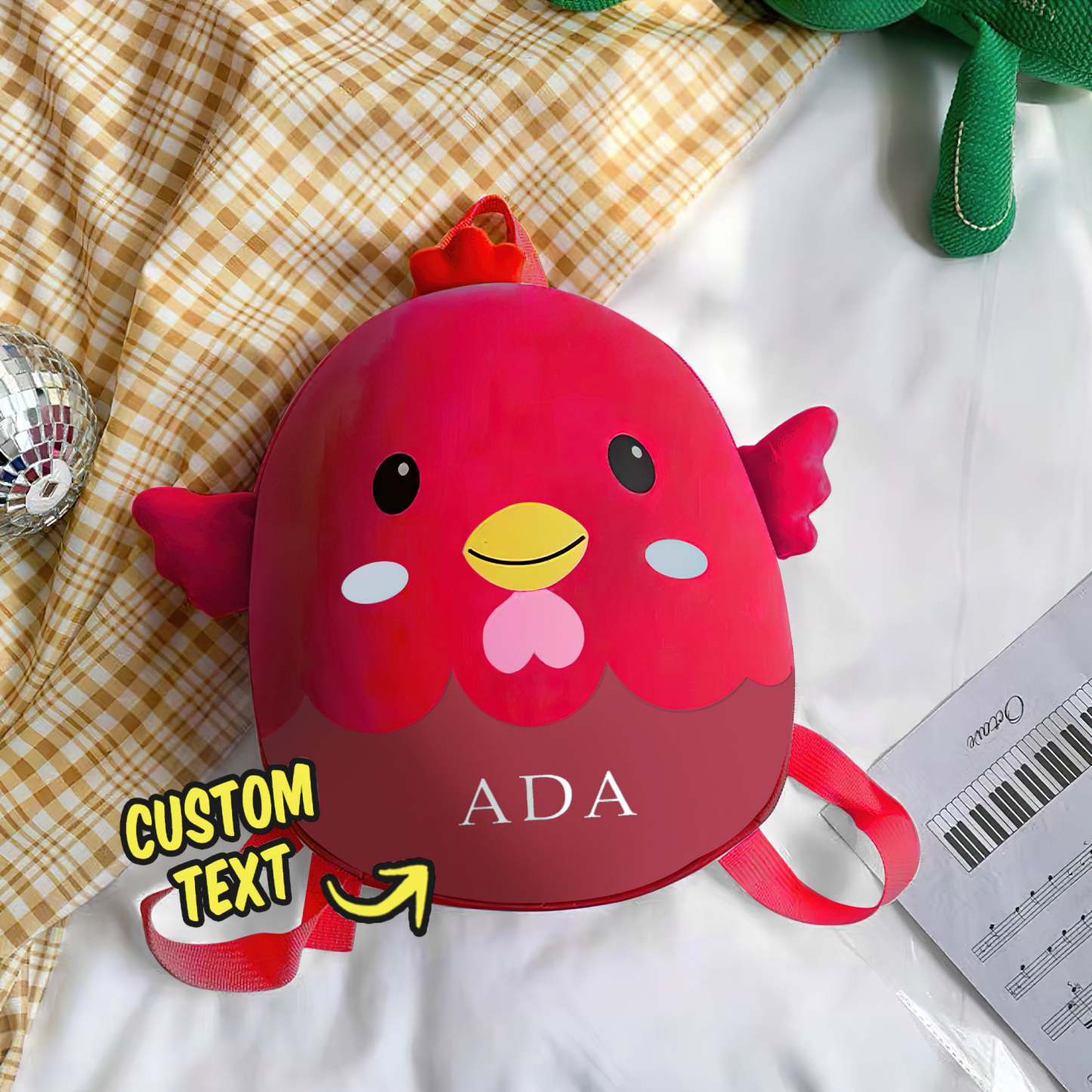 Custom Preschool Nursery Travel Bag Cute Toddler Backpack For 1-6 Years Boys Girls -