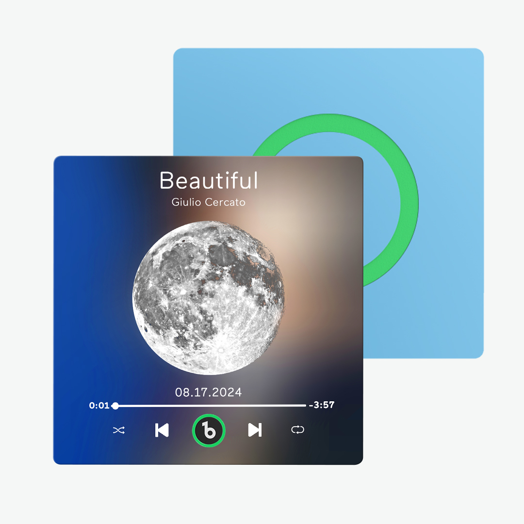 Custom Music & Photo Fridge Magnet FridgeBeats Pro Supports Bluetooth Connectivity New 4.0 Upgrade Colorful Frame Album Fridge Magnet Gifts for Christmas - 