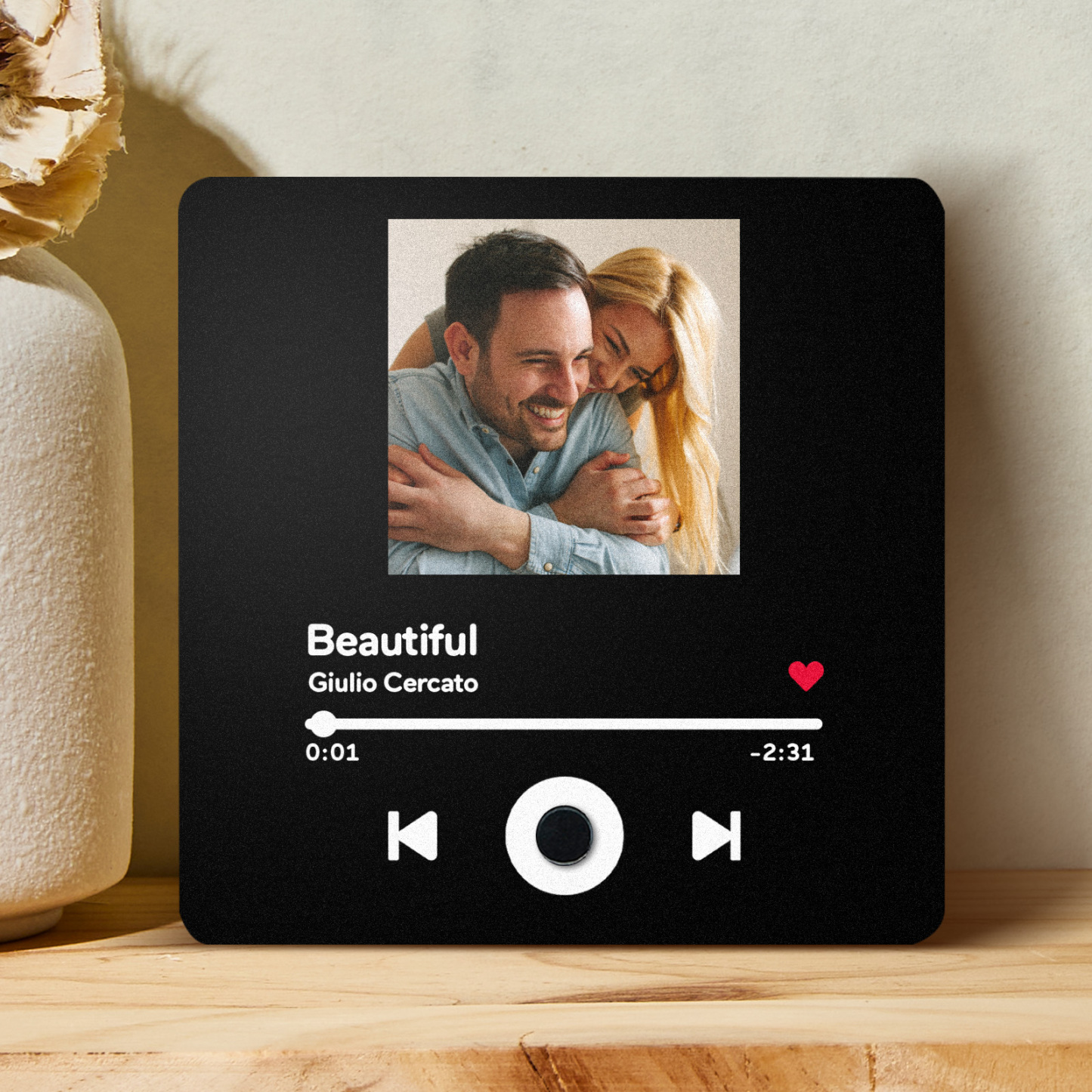 Customized Multiple Photo Music Fridge Magnet Can Play Songs Personalised Photo Fridge Magnet - 