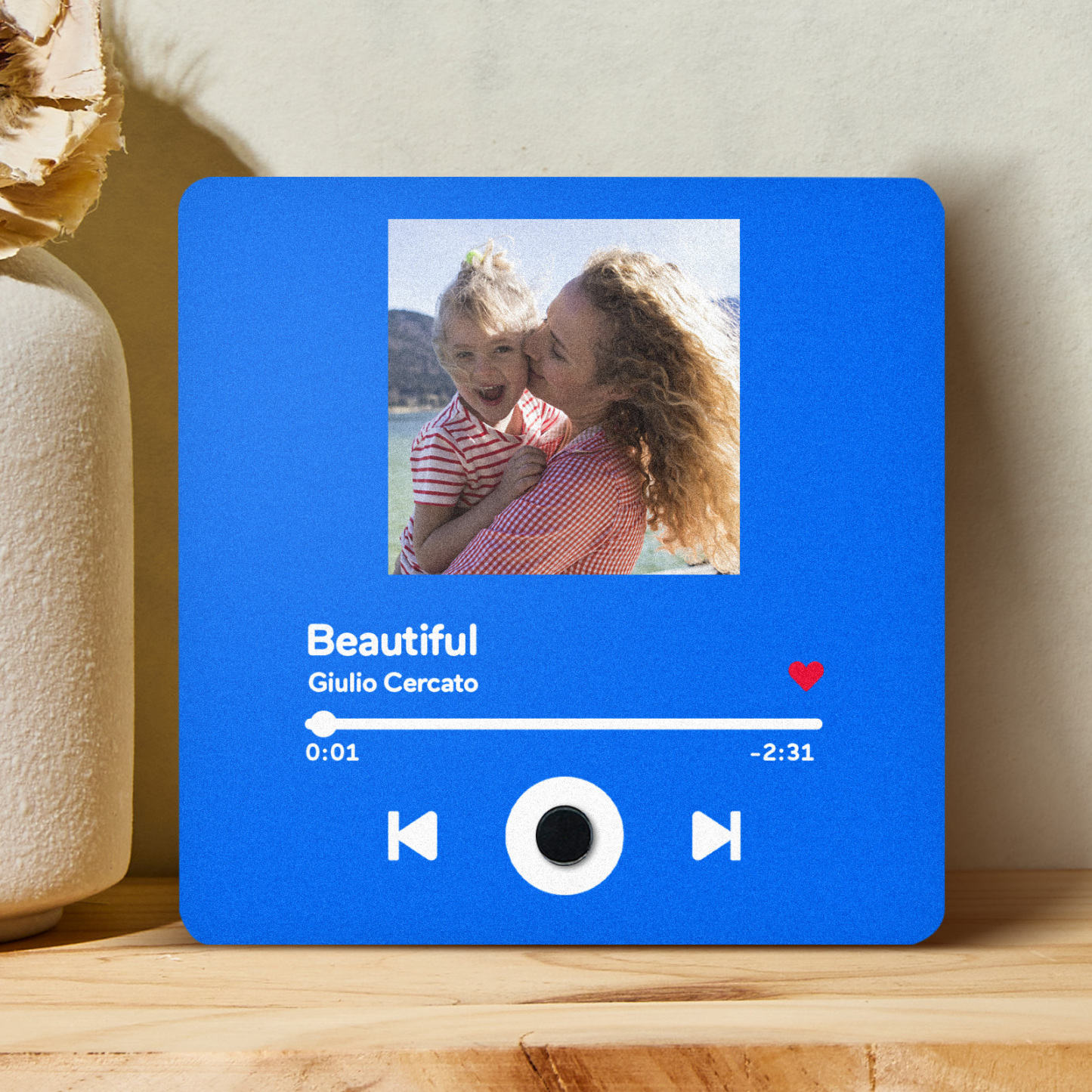 Customized Multiple Photo Music Fridge Magnet Can Play Songs Personalised Photo Fridge Magnet - 