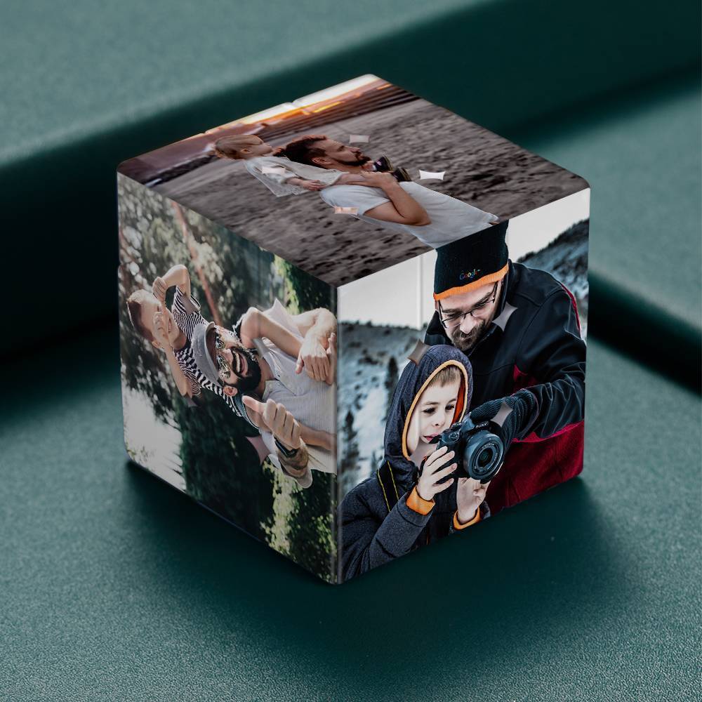 Custom Multi Photo Rubic's Cube - For Happy Couple