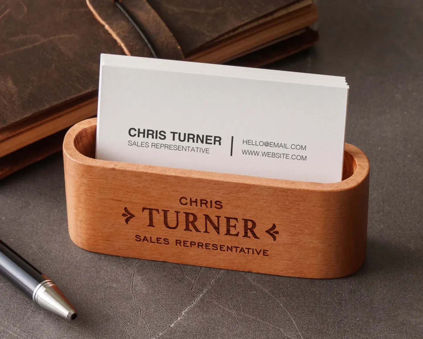 Personalized Gift for Him, Customized Business Card Holder,Personalized Business Card Holder,Desk Accessories