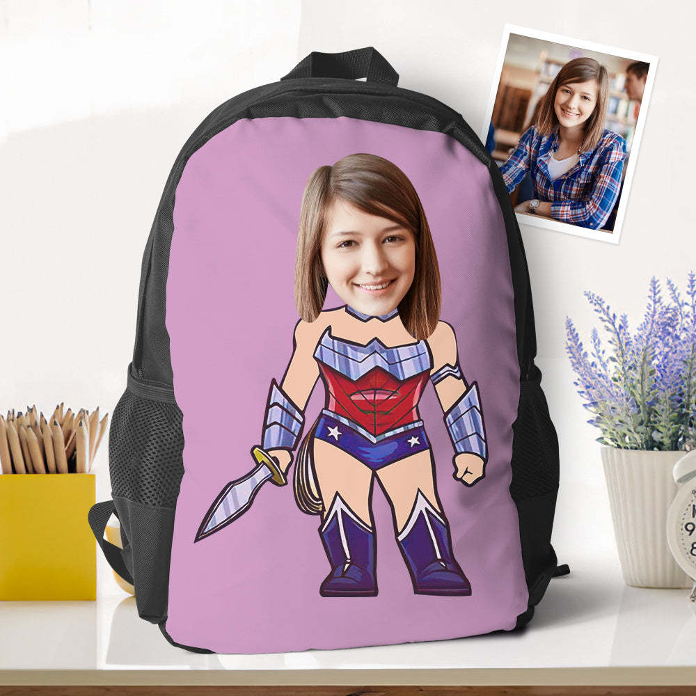 Customized Super Wonder Women Bookbags Minime Backpacks Back To School Gifts For Kids Girls Gifts -