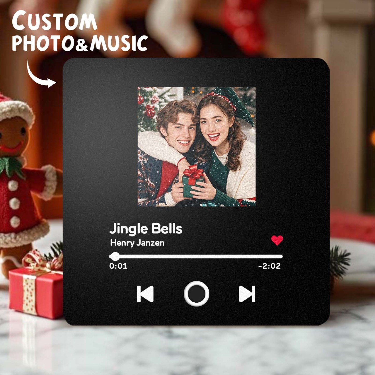 Personalized Spotify Album Music Fridge Magnet Christmas Gifts Custom Music Magnets Can Play Songs