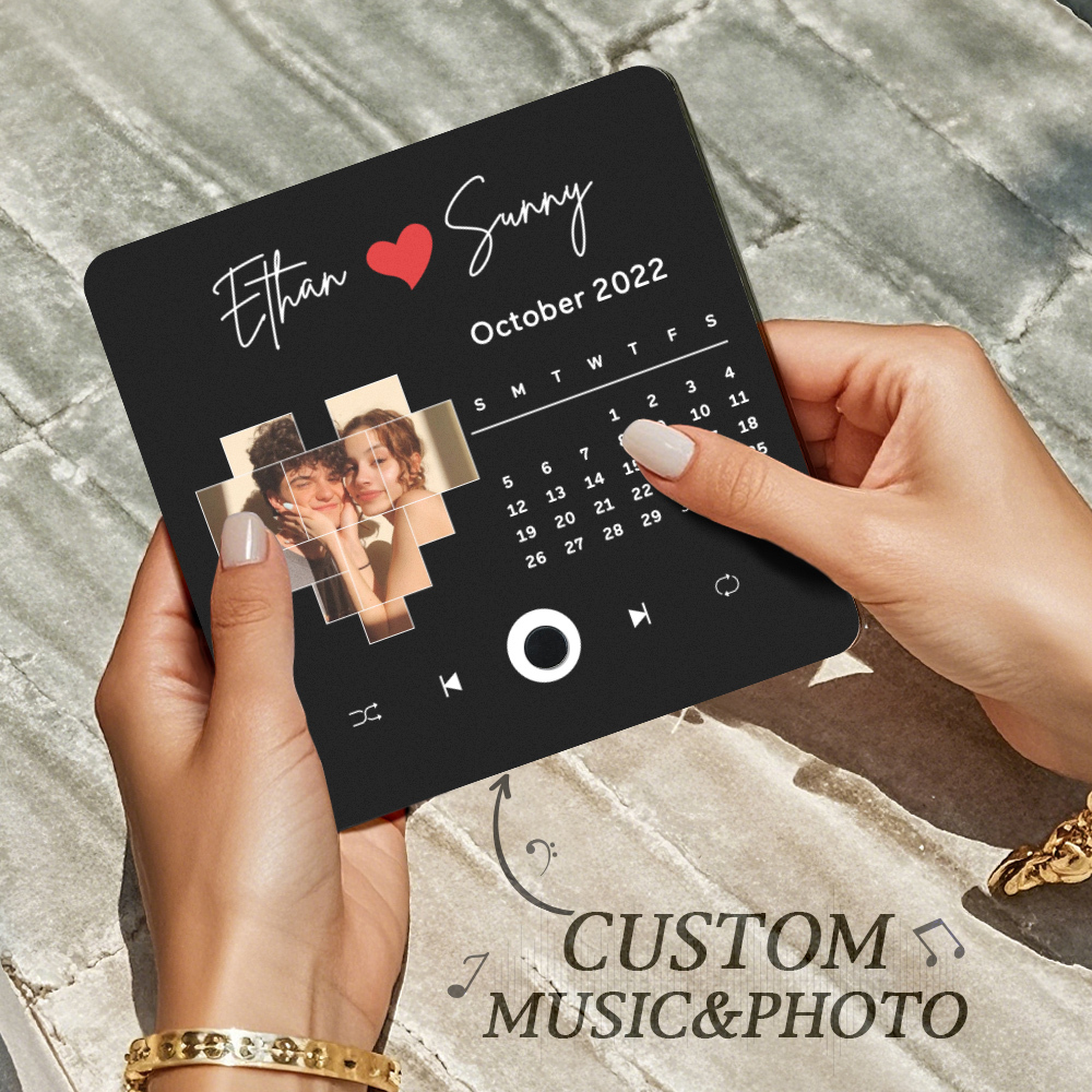 Customized Multiple Photo Music Fridge Magnet Can Play Songs Personalised Photo Fridge Magnet - 