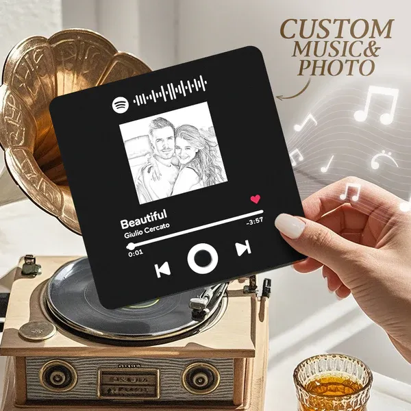 Customized Multiple Photo Music Fridge Magnet Can Play Songs Personalised Photo Fridge Magnet - 