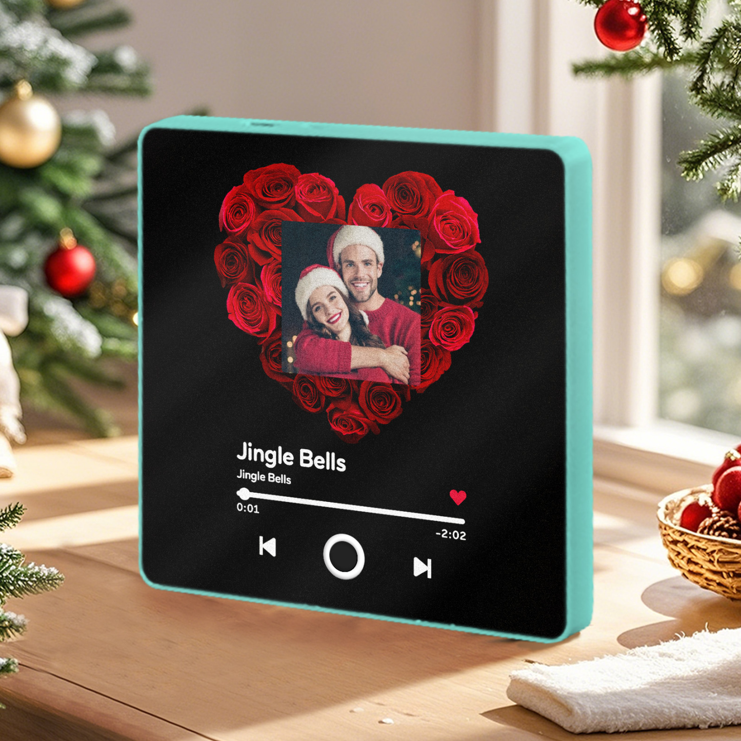 Customized Album Fridge Magnet Personalized Music Fridge Magnet Can Play Songs Christmas Gift - 