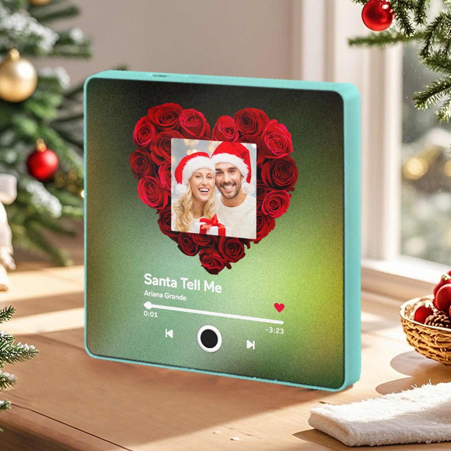 Customized Album Fridge Magnet Personalized Music Fridge Magnet Can Play Songs Christmas Gift - 