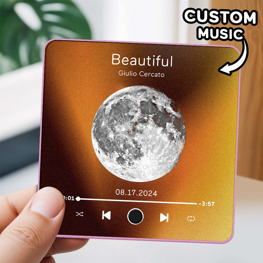 Colorful Frame Personalized Album Fridge Magnet Can Play Songs Custom Music Fridge Magnet Christmas Gifts Anniversary Gifts - 