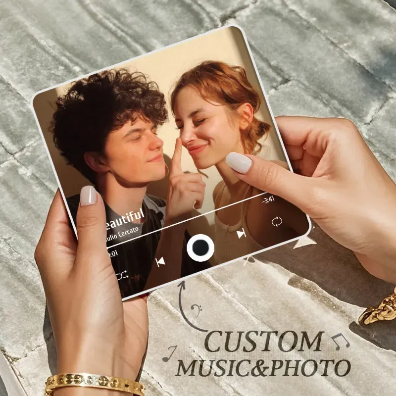 Customized Multiple Photo Music Fridge Magnet Can Play Songs Personalised Photo Fridge Magnet - 