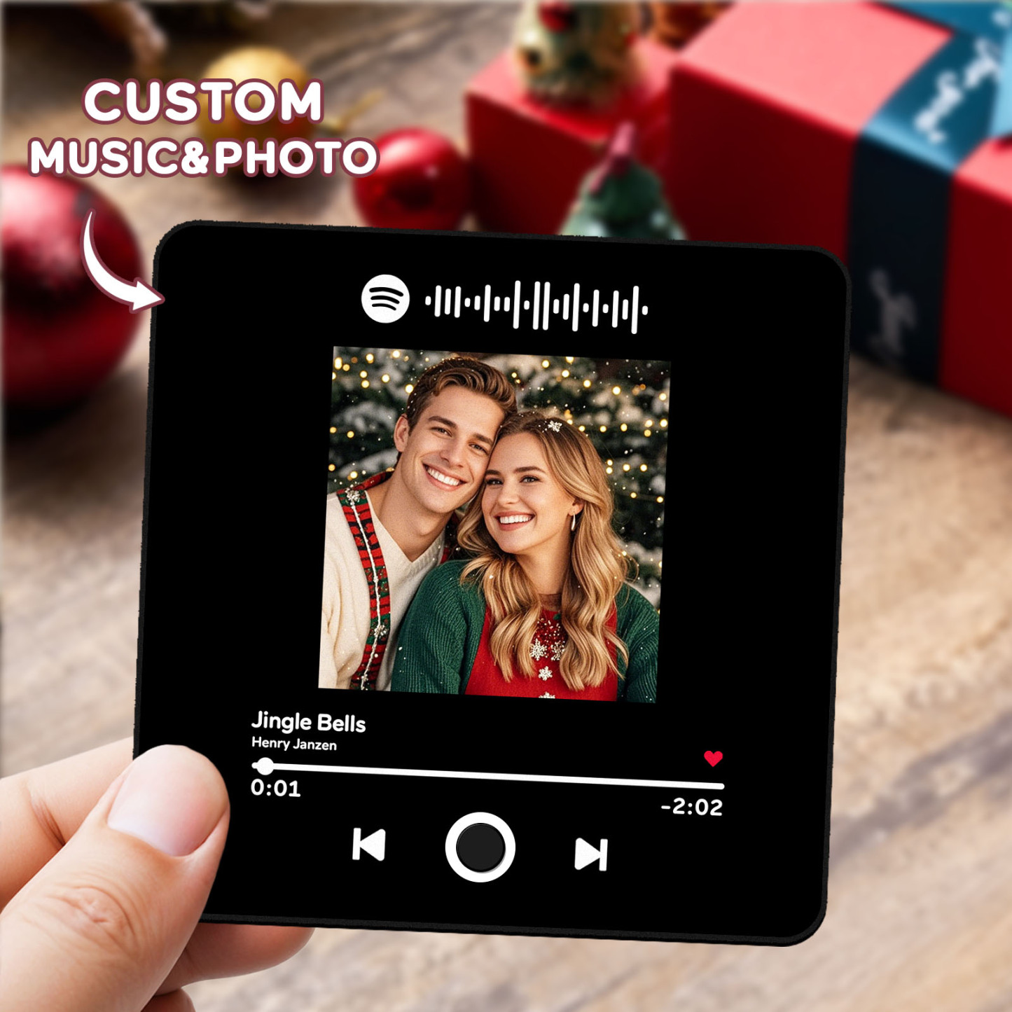 Personalized Spotify Album Music Fridge Magnet Christmas Gifts Custom Music Magnets Can Play Songs