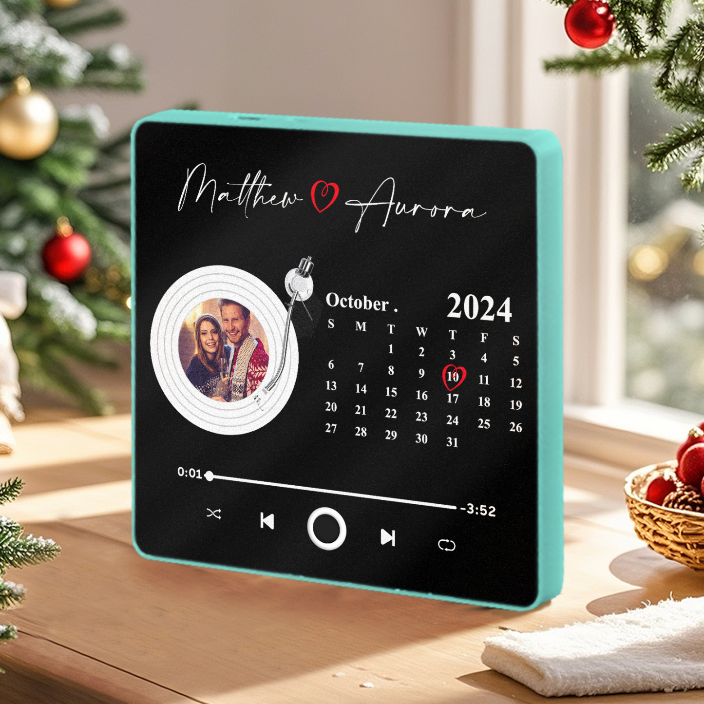 Customized Album Fridge Magnet Personalized Music Fridge Magnet Can Play Songs Christmas Gift - 