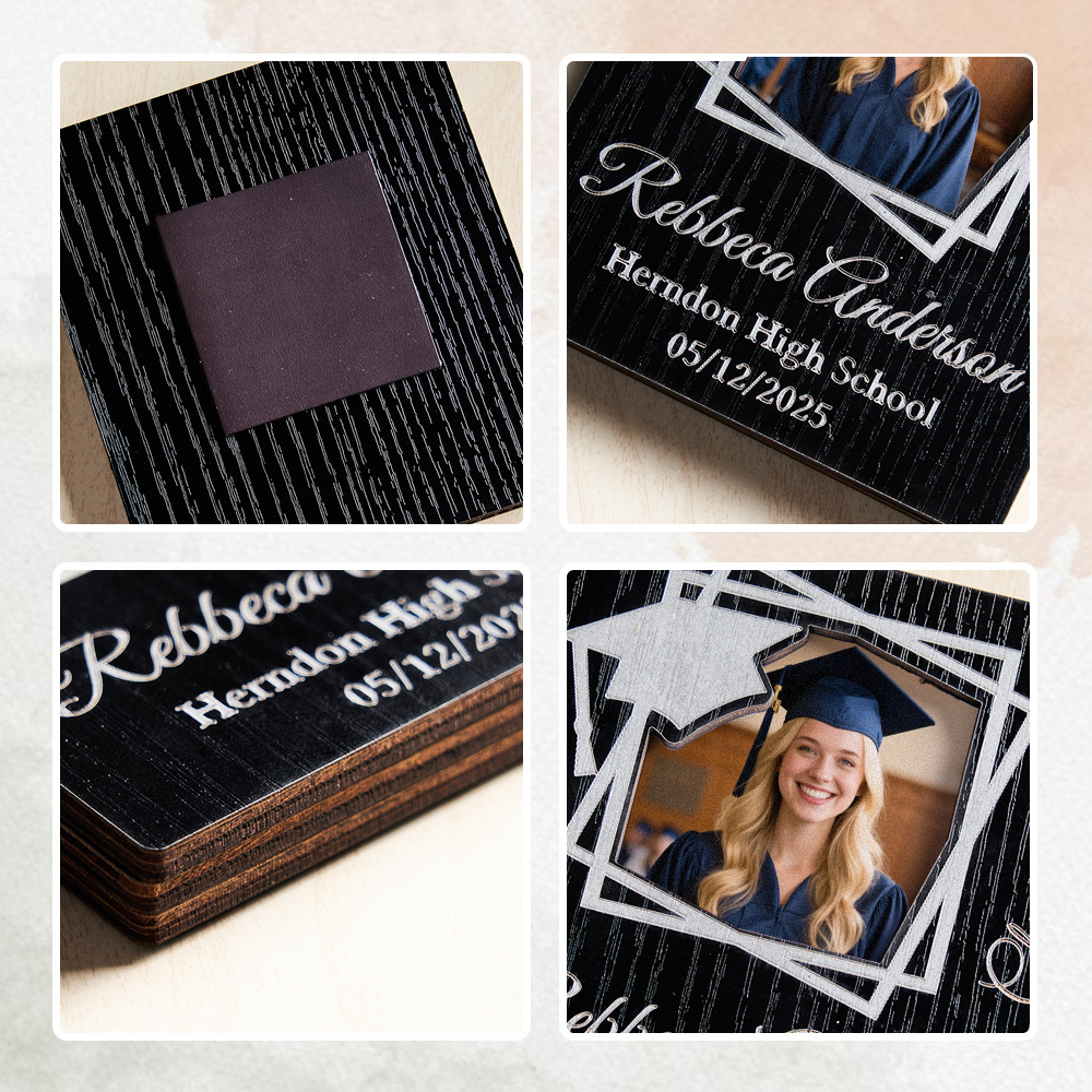 Graduation Photo Frame, Graduation Magnetic Picture Frame, Graduation Photo Magnet, Magnetic Photo Frame, Fridge Photo Magnet