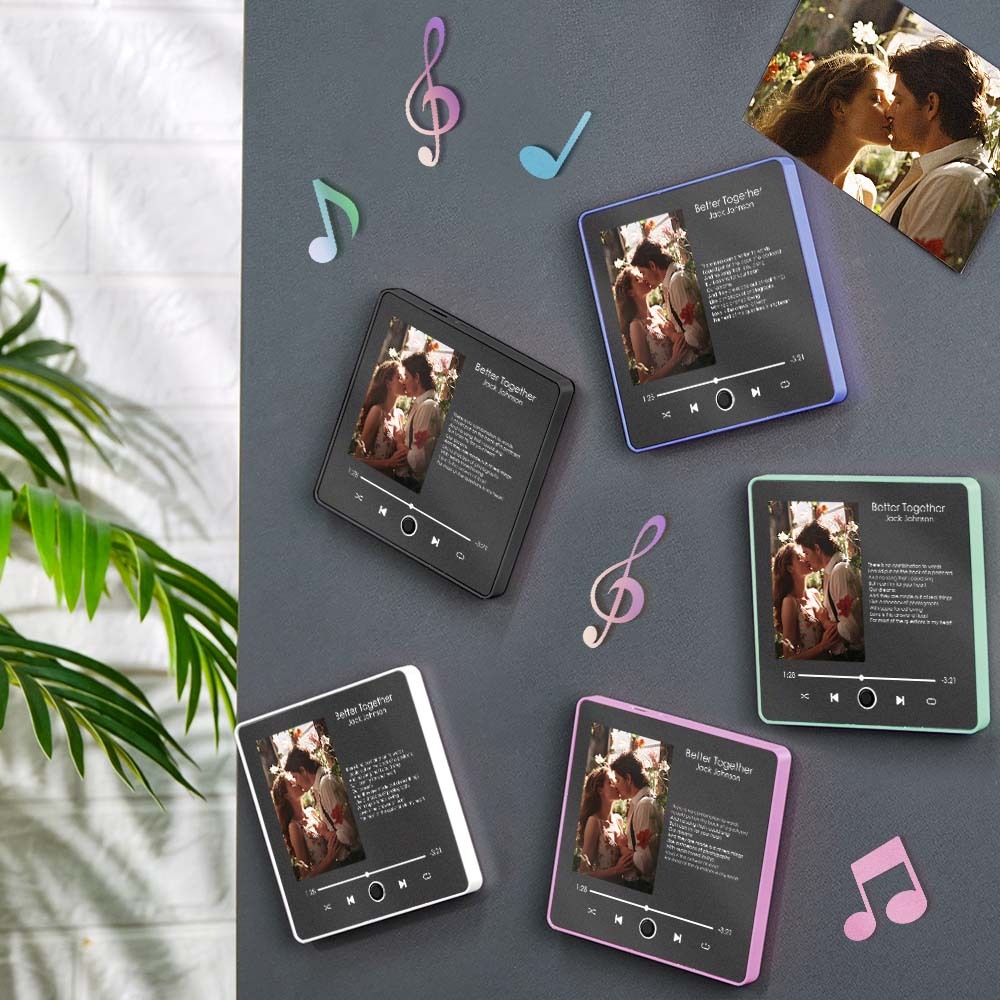 Customized Multiple Photo Music Fridge Magnet Can Play Songs Personalised Photo Fridge Magnet - 