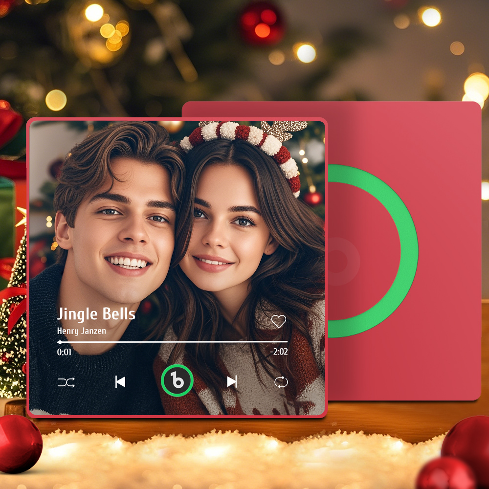 Custom Music & Photo Fridge Magnet FridgeBeats Pro Supports Bluetooth Connectivity New 4.0 Upgrade Colorful Frame Album Fridge Magnet Gifts for Christmas - 