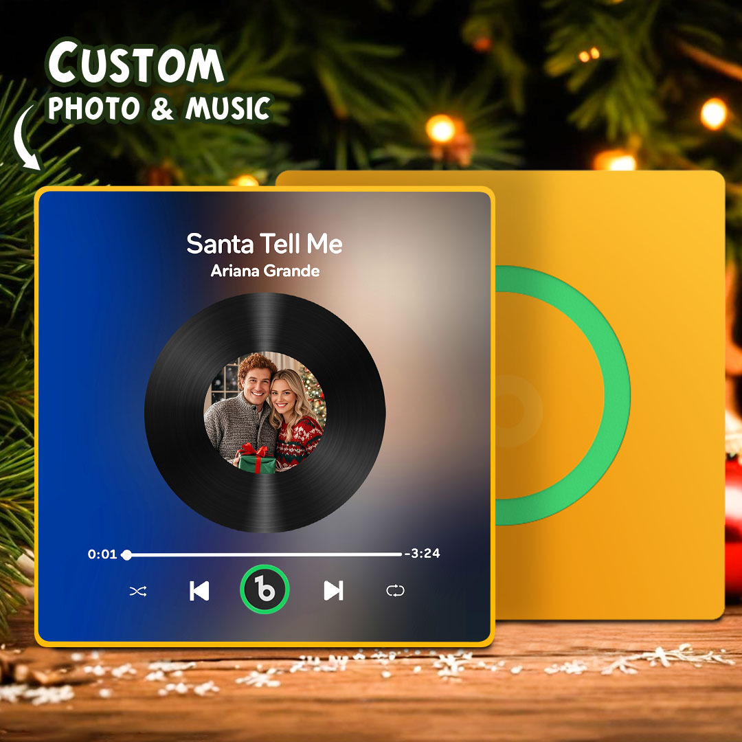 New 4.0 Upgrade Custom Music Fridge Magnet Gift for Couple Colorful Frame Album Fridge Magnet Can Play Songs