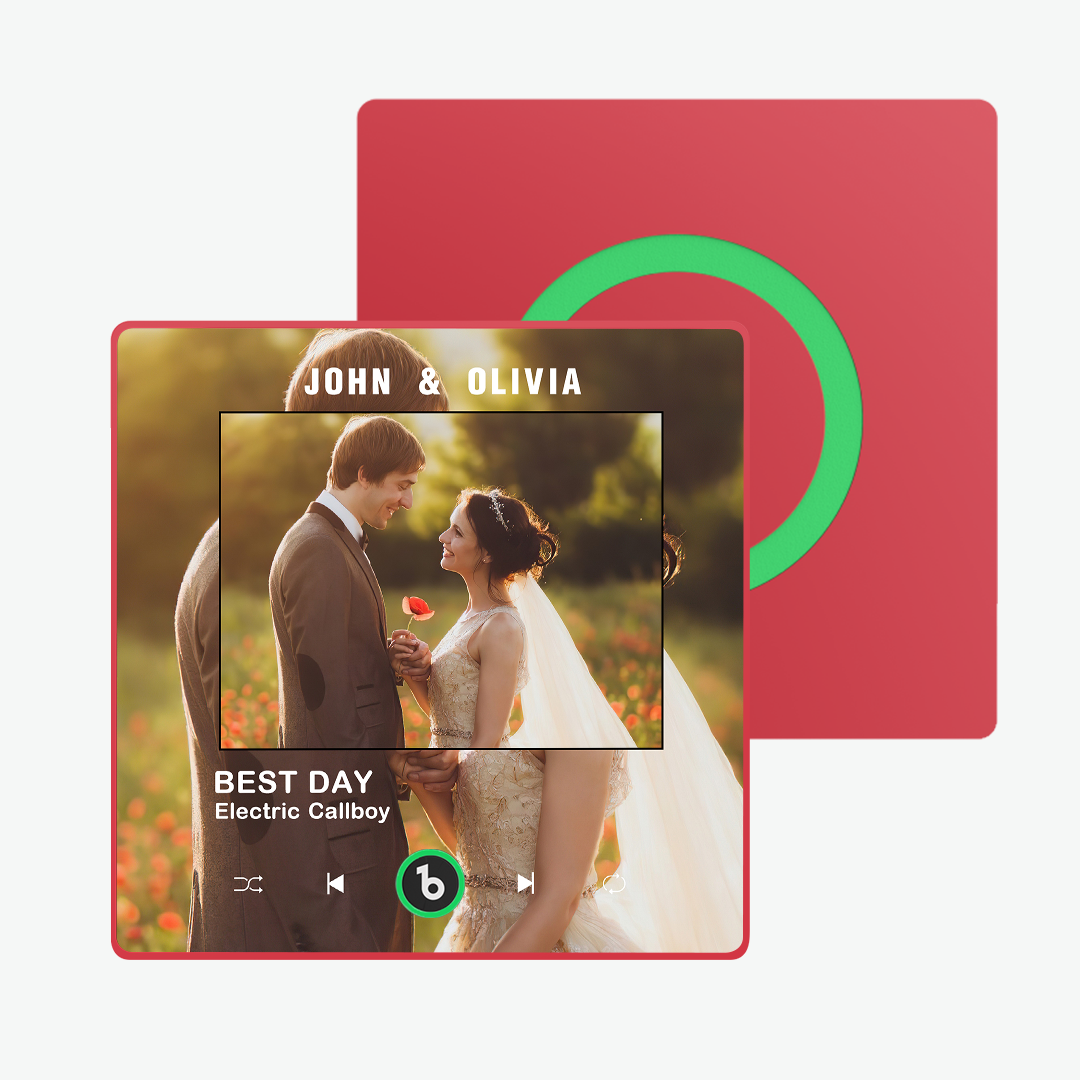 Custom Music Fridge Magnet Album Fridge Magnet with Colorful Frame Wedding Gifts