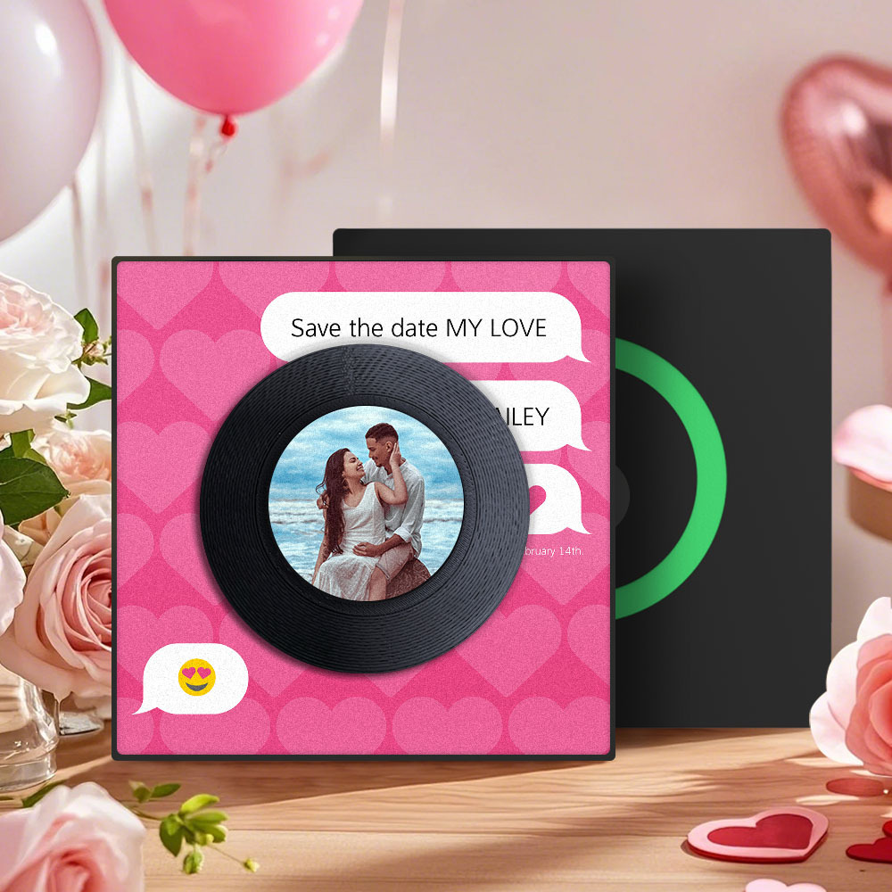 Custom Music And Photo Fridge Magnet Personalized Fridge Magnet Funny Gift for Couple Valentine's Day
