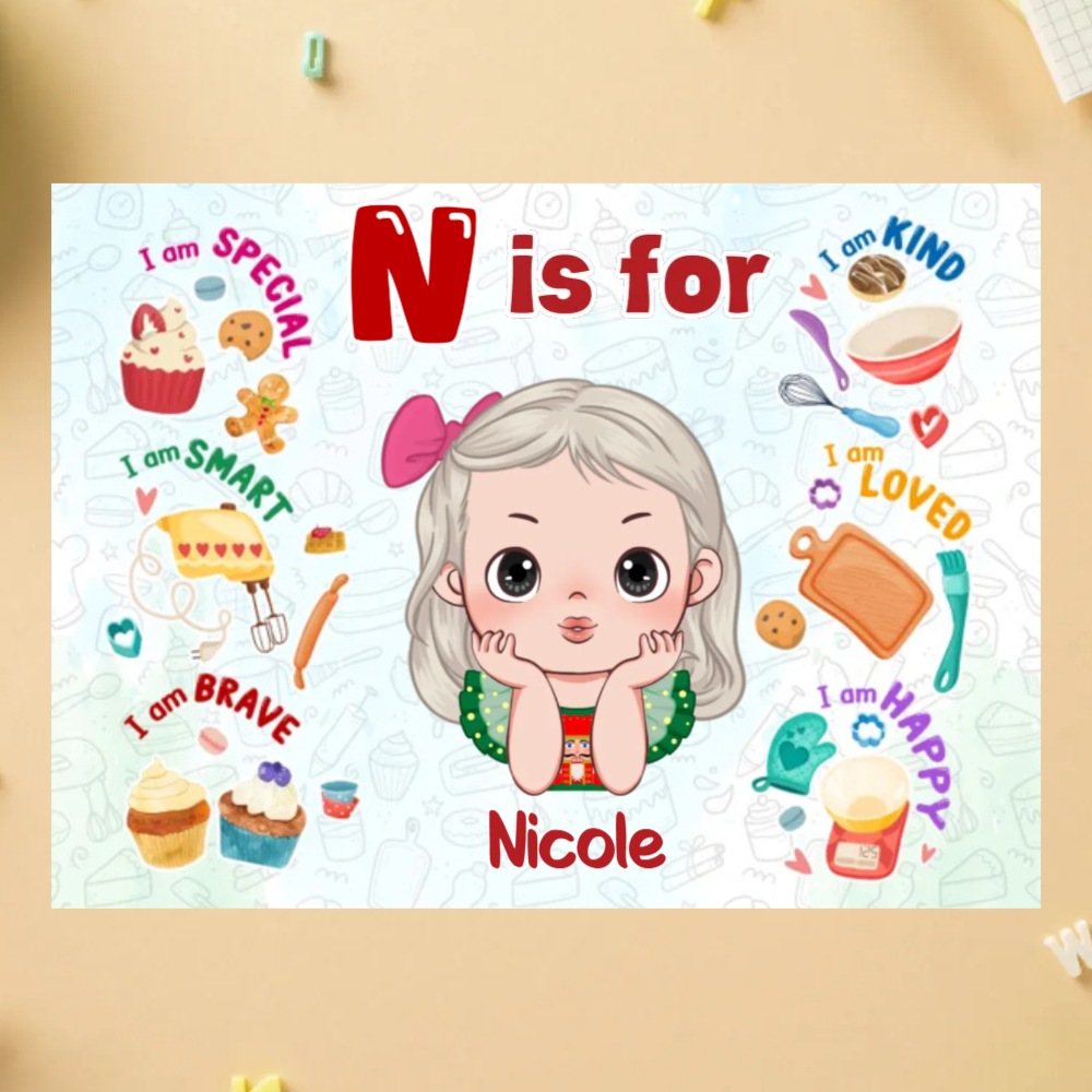 Custom Puzzle Gift for Kids �?Personalized Jigsaw Puzzle Featuring a Baker Design, Ideal for Little Chefs and Puzzle Lovers! -