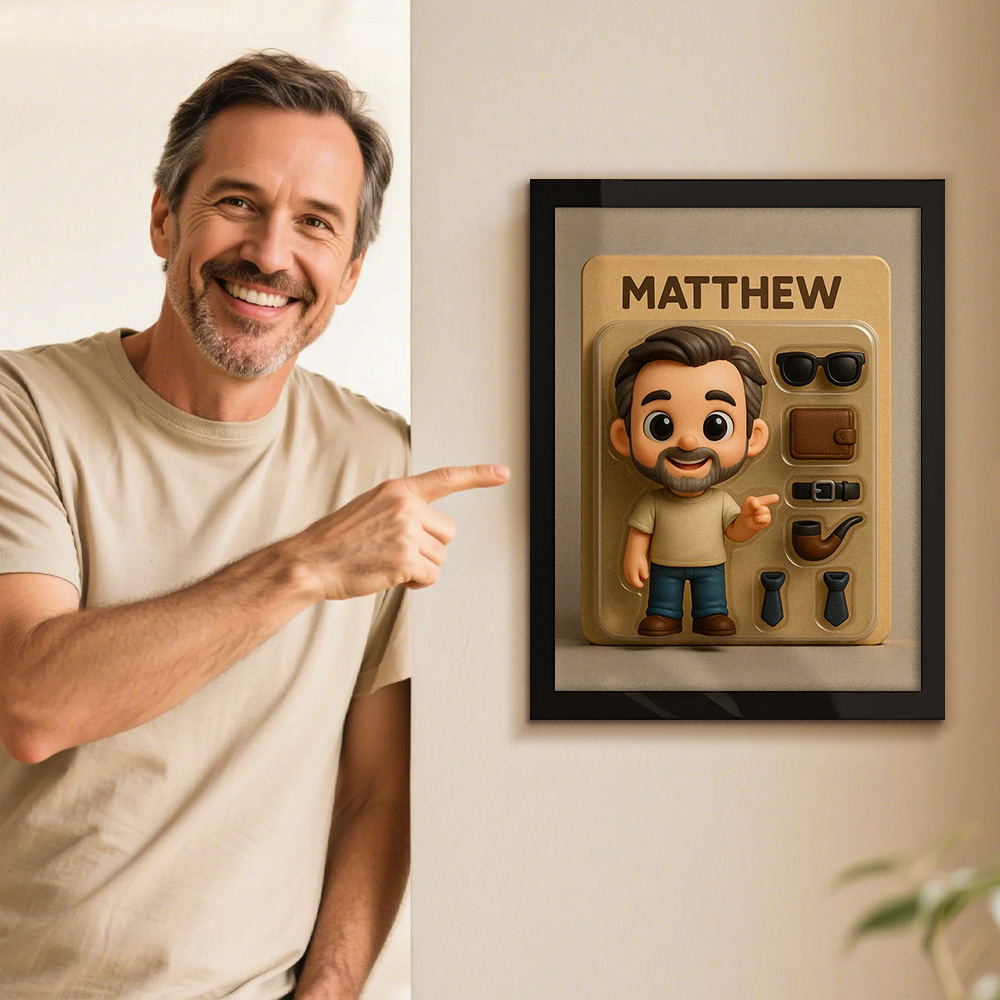 Custom Action Figure Portraits | Personalized Toy Box Art | Custom Photo Frame Decorations | Pet Style
