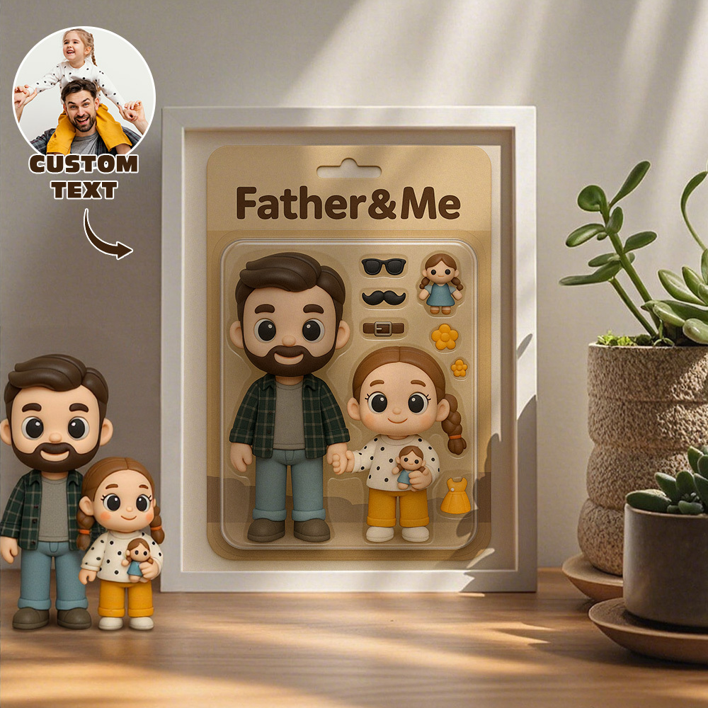Custom Action Figure Portraits | Personalized Toy Box Art | Custom Photo Frame Decorations | Pet Style