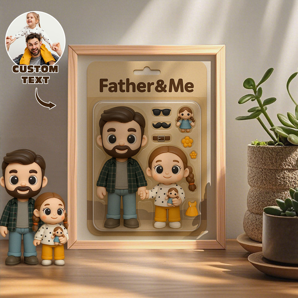 Custom Action Figure Portraits | Personalized Toy Box Art | Custom Photo Frame Decorations | Pet Style