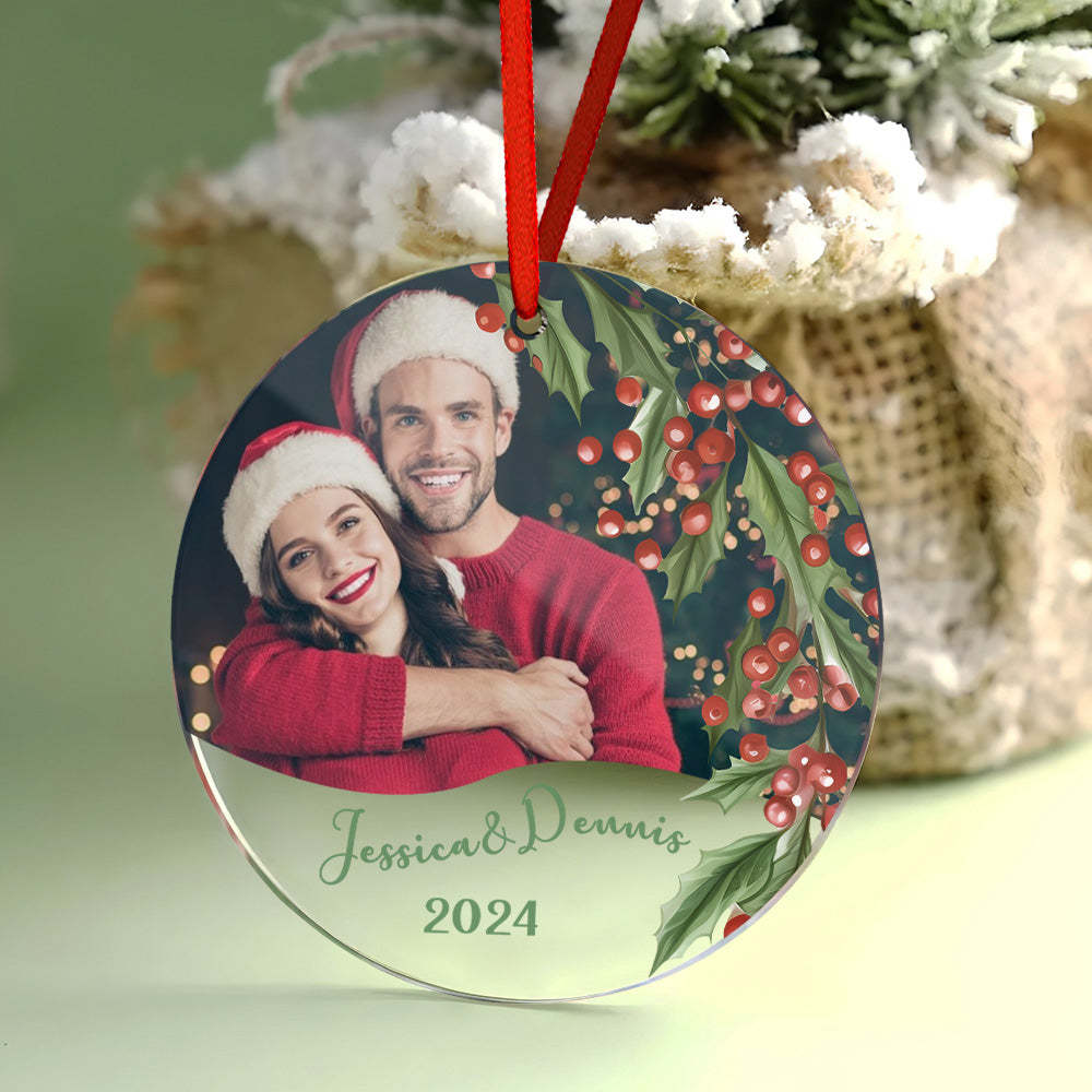 Personalized Christmas Photo Ornament Christmas Tree Decoration Gifts for Family or Friends - myphotowalletuk