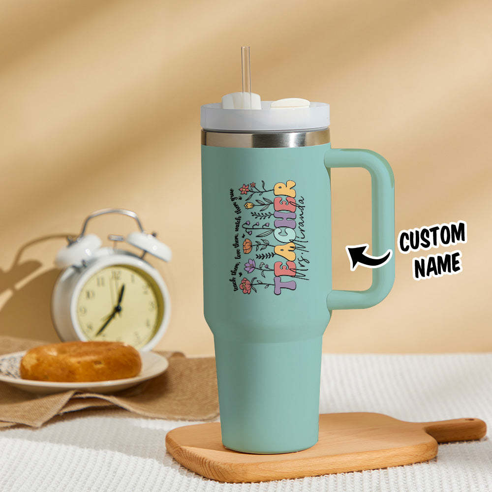 Personalized Teacher 40oz Tumbler Back to School Gift - Myphotowallet