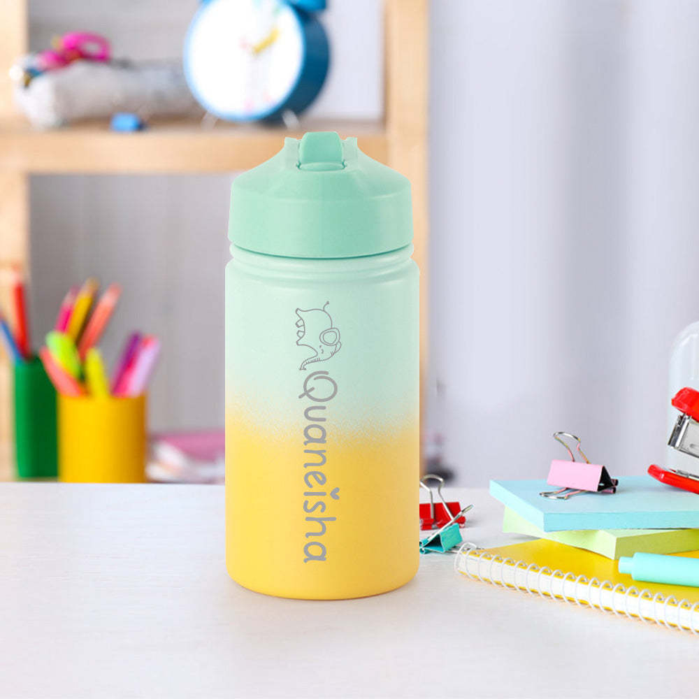 Personalized Name Water Bottles Custom Name Tumbler First Day at School Gifts for Boys Girls - Myphotowallet