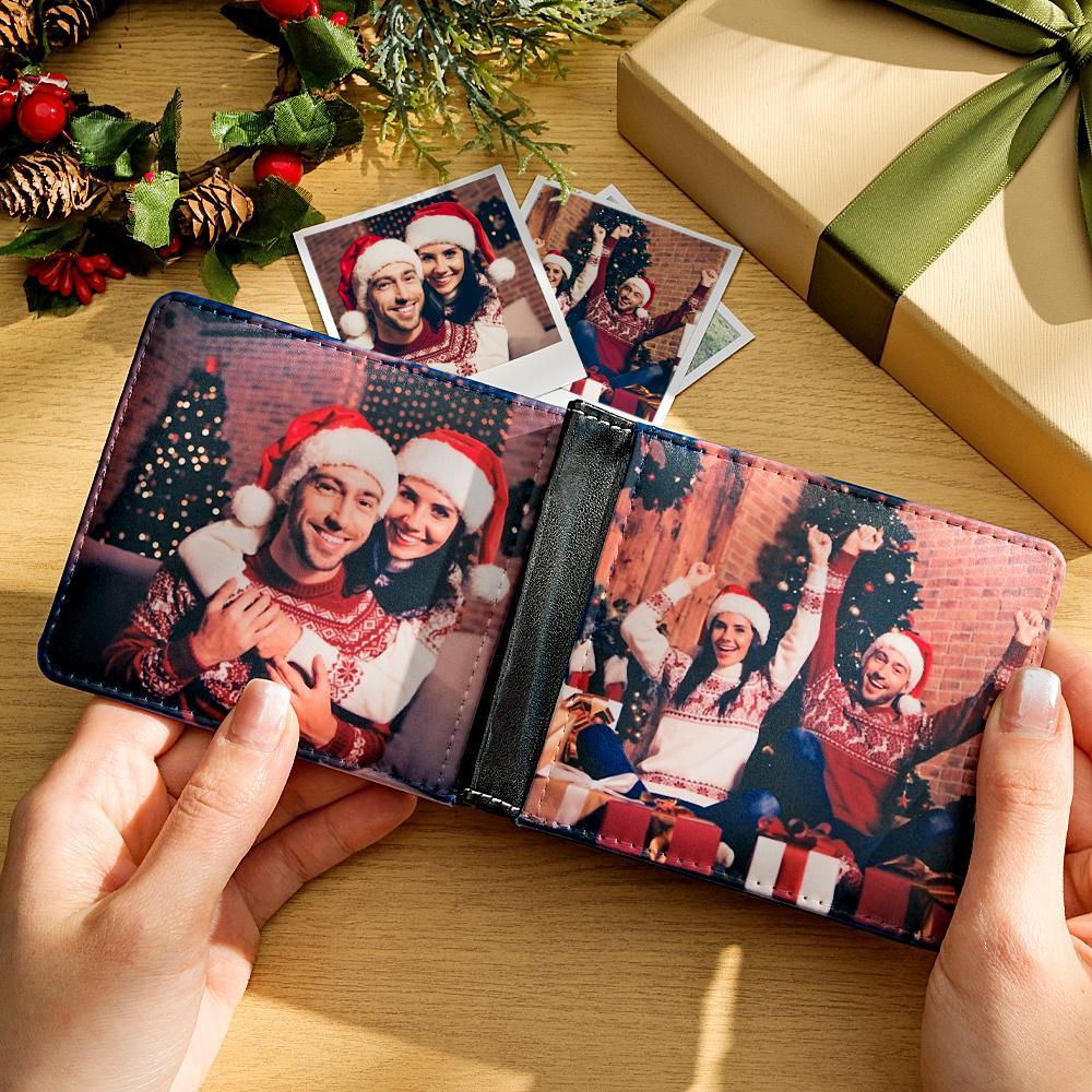 Custom Photo Wallet Personalized Two-sided Photo Wallet Christmas Gifts - myphotowalletuk