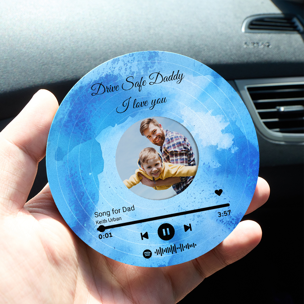 Father's Day Gifts Custom Photo Car Visor Clip Drive Safe Daddy Gift Husband Gifts Personalized Father's Day Gift Gift for Dad