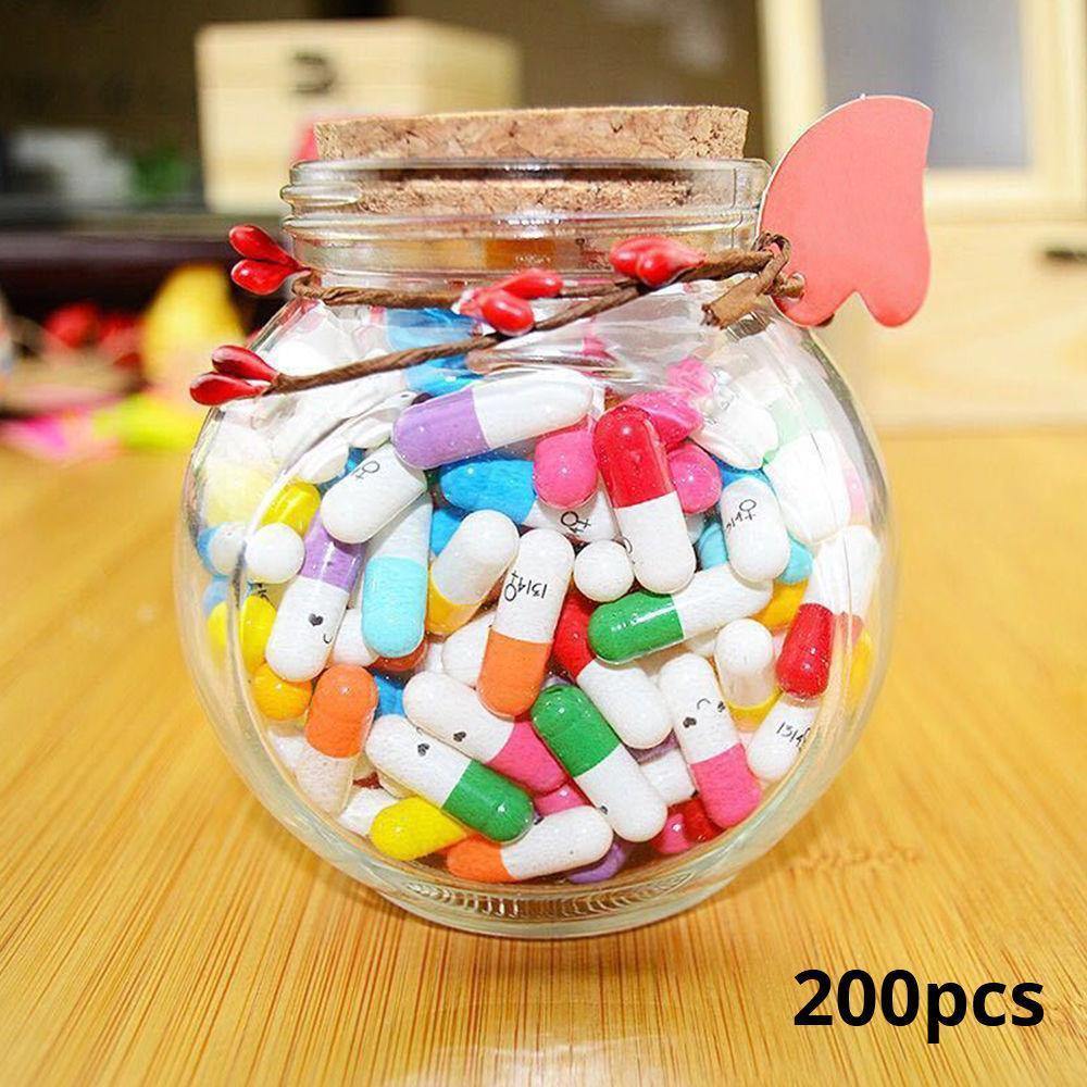 200 Pcs DIY Message in a Bottle Capsule Letter - myphotowalletuk