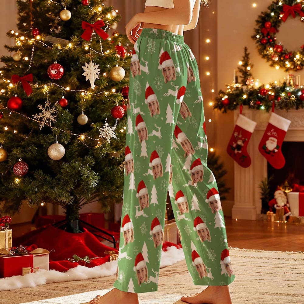 Christmas Pajama Pants with Faces, Faces on Pajamas, Face Pajama Pants, Personalized Pajamas with Face, Custom Face Pajamas, Gift for Family - 