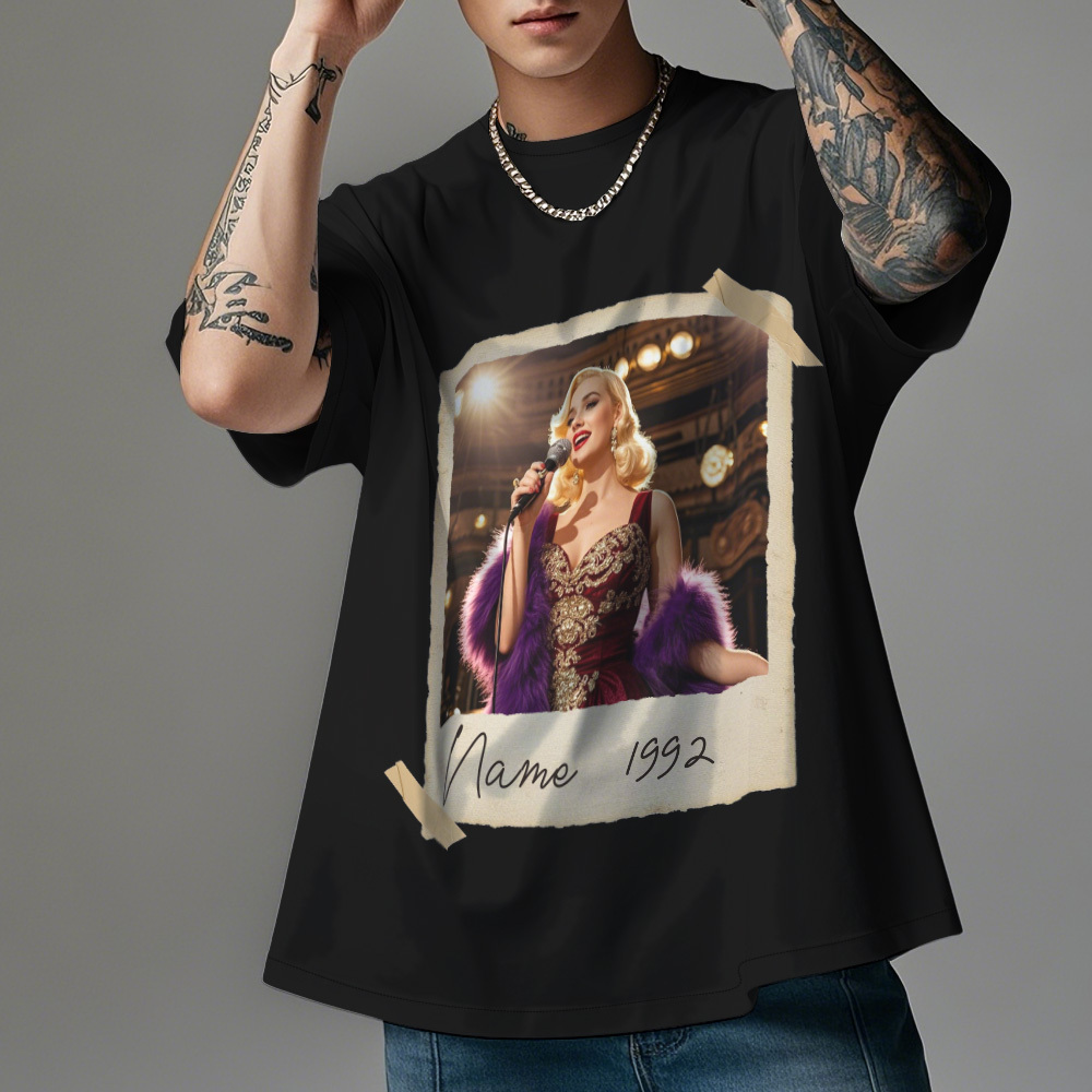 Custom Vintage Photo And Year Personalized 30th Birthday Gift Vintage 30th Birthday Party Vintage Est 1995 Shirt