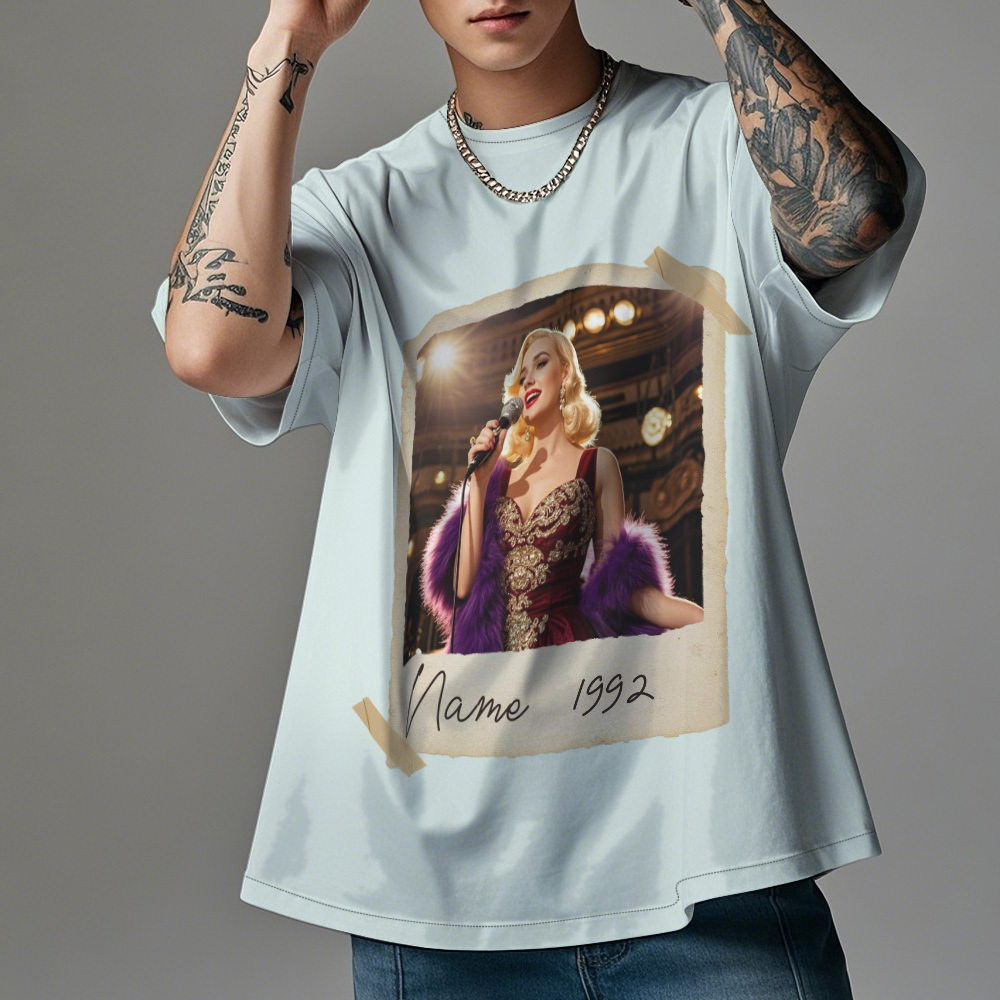 Custom Vintage Photo And Year Personalized 30th Birthday Gift Vintage 30th Birthday Party Vintage Est 1995 Shirt