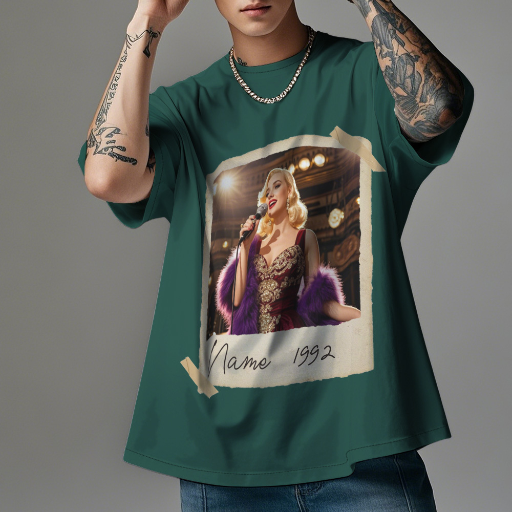 Custom Vintage Photo And Year Personalized 30th Birthday Gift Vintage 30th Birthday Party Vintage Est 1995 Shirt