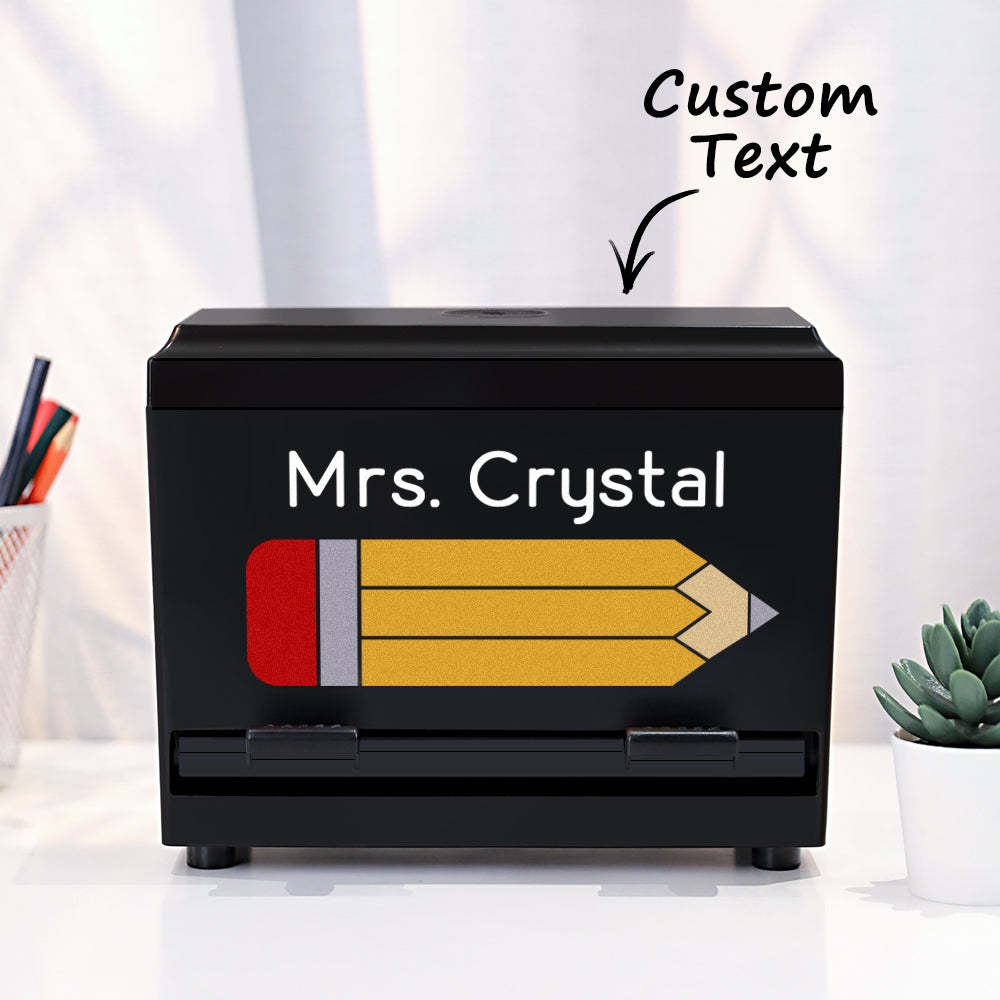 Personalized Pencil Dispenser with Name Pencil Cases Appreciation Gift for Teacher - Myphotowallet