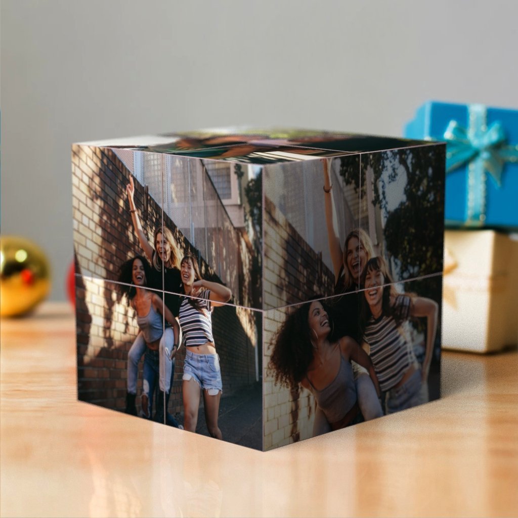 Custom Multi Photo Folding Magic Rubic's Cube Love Gifts